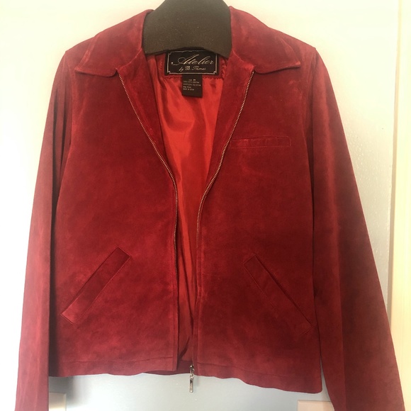 Red Suede Jacket - Picture 1 of 2